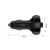 TECH-PROTECT CC06 3-Port Car Charger PD 72W + FM Transmitter Bluetooth Black