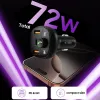 TECH-PROTECT CC06 3-Port Car Charger PD 72W + FM Transmitter Bluetooth Black