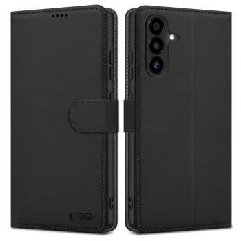 Tech-Protect Wallet Case, skirta Samsung Galaxy A26 5G, juoda