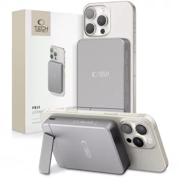 TECH-PROTECT PB15 LIFEMAG MagSafe Power Bank 10000mAh Space Grey