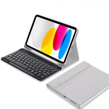 Tech-Protect SC Pen + Keyboard Case, skirtas iPad 10.9 colio (10th Gen, 2022) / iPad Air 11 colio (M2, 2024) / iPad Pro 11 colio (M4, 2024) - Pilka