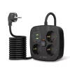 TECH-PROTECT PCS3X4 Leistukas su 2 USB ir 2 Type-C bei 3 Kištukiniais Lizdais 200cm Juodas