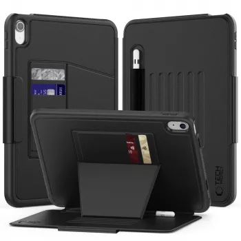 Tech-Protect SC Pen Armor Case, skirta iPad 10.9 inch 10th Gen (2022) / iPad 11 inch 11th Gen (2025) - juoda