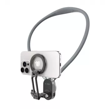 TECH-PROTECT AC200 Magnetinis kaklo laikiklis, skirtas MagSafe, GoPro ir DJI, spalva: Crayon Grey