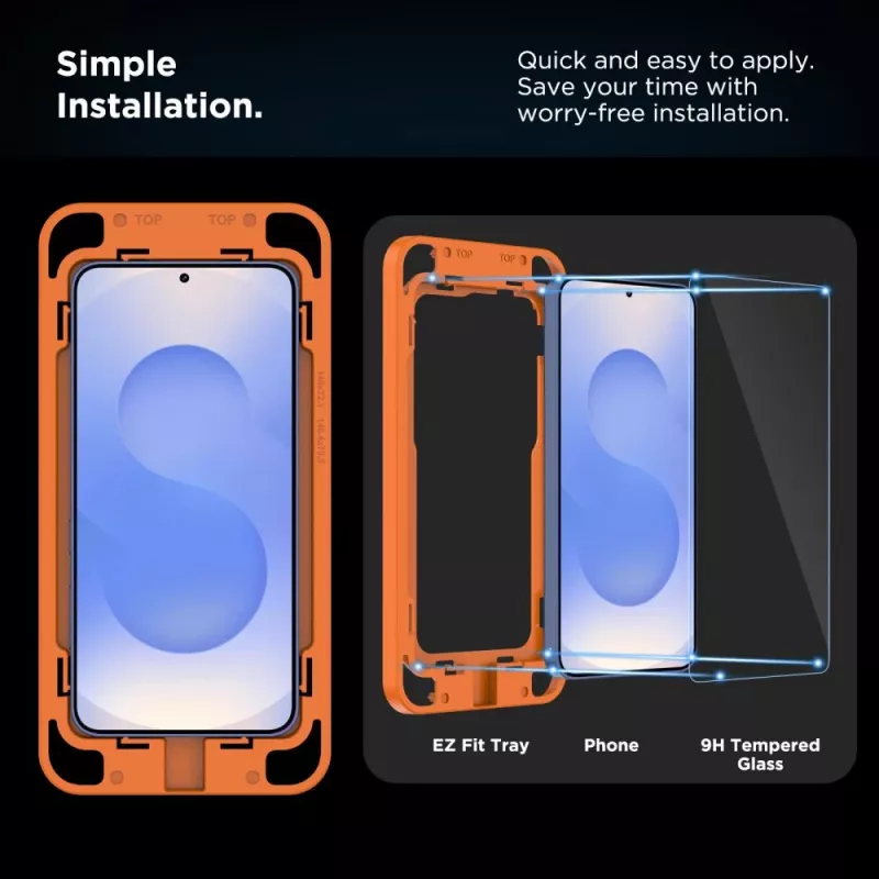 TECH-PROTECT Quick Set+ Grūdinto stiklo ekrano apsauga 2 vnt., Samsung Galaxy S24 / S25, skaidri