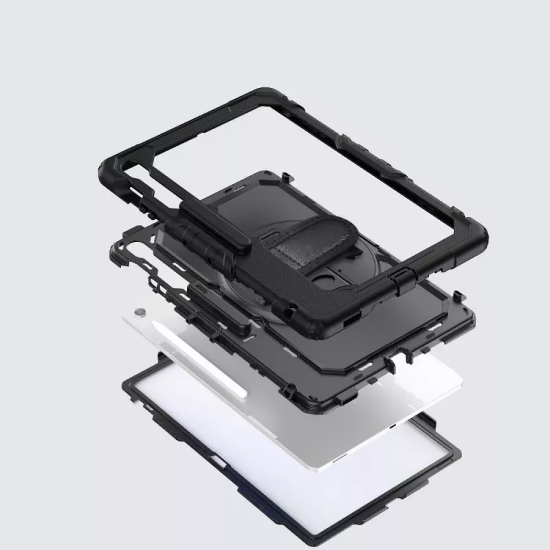 TECH-PROTECT SmartCase, skirta Samsung Galaxy Tab S10 FE+, juoda