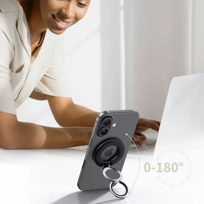 TECH-PROTECT MMR500 MagSafe magnetinis telefono žiedas (laikiklis), juodas