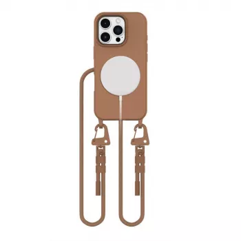 Tech-Protect Magnecklace MagSafe Dėklas, skirtas iPhone 16 Pro Max, rudas