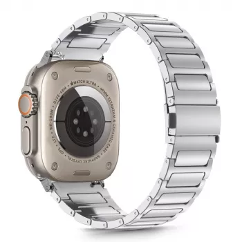 TECH-PROTECT STAINLESS CLASSIC APPLE WATCH 8 / 9 / 10 / 11 / SE / ULTRA (44 / 45 / 46 / 49 MM) SIDABRINĖ