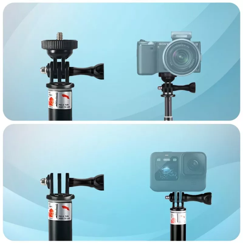 Tech-Protect GA100 teleskopinis monopodas ir asmenukių lazda GoPro