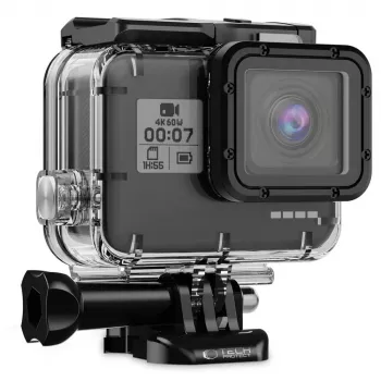 TECH-PROTECT GA200 vandeniui atsparus dėklas, skirtas GoPro Hero 5 / 6 / 7, skaidrus