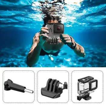 TECH-PROTECT GA200 vandeniui atsparus dėklas, skirtas GoPro Hero 5 / 6 / 7, skaidrus