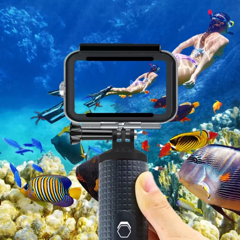 TECH-PROTECT GA200 vandeniui atsparus dėklas GoPro Hero 9 / 10 / 11 / 12 / 13 - Skaidrus