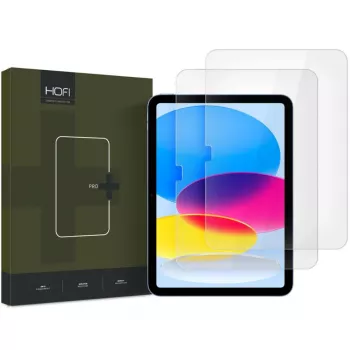 HOFI Glass Pro+ 2 vnt. paketas, skirtas Apple iPad 10.9 (10-osios kartos, 2022 m.), permatomas