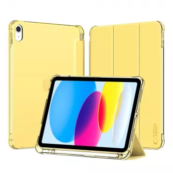 Tech-Protect SmartCase Pen Hybrid, skirta iPad 10,9 colio (10 kartos, 2022) / 11 colio (11 kartos, 2025) - geltona