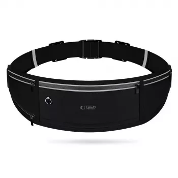 TECH-PROTECT M3 Universal Sport Waist Bag Black – Universal Sportinė Juosmens Krepšys