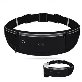 TECH-PROTECT M3 Universal Sport Waist Bag Black – Universal Sportinė Juosmens Krepšys
