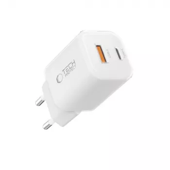 TECH-PROTECT NCM33 2-Port Network Charger PD 33W / QC3.0 White
