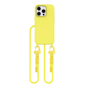 Tech-Protect Magnecklace Magsafe dėklas, skirtas Apple iPhone 16 Pro, geltonas
