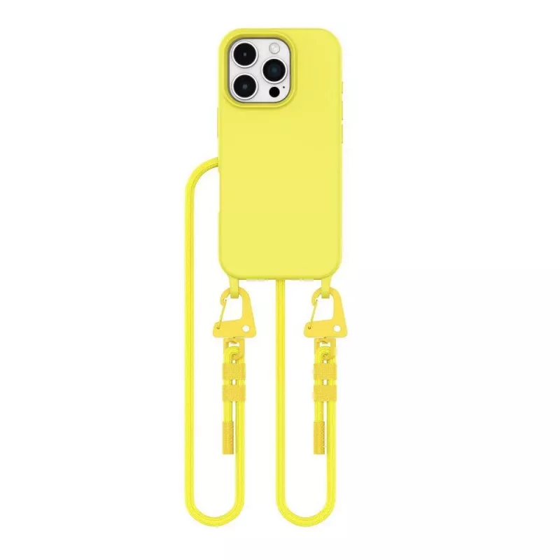 Tech-Protect Magnecklace MagSafe dėklas, skirtas iPhone 16 Pro Max, geltonas