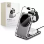 TECH-PROTECT QI15W-A42 3in1 Magnetic MagSafe Wireless Charger Space Grey