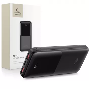TECH-PROTECT PB01 Power Bank 10000mAh 22.5W Black