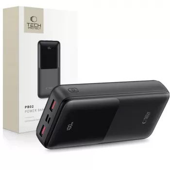 TECH-PROTECT PB02 Power Bank 20000mAh 22.5W Black