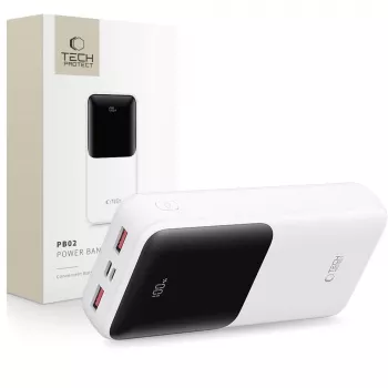 TECH-PROTECT PB02 Power Bank 20000mAh 22.5W White