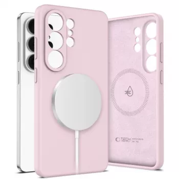 Tech-Protect Silicone MagSafe Case, skirta Samsung Galaxy S26 Ultra, Pink Pearl