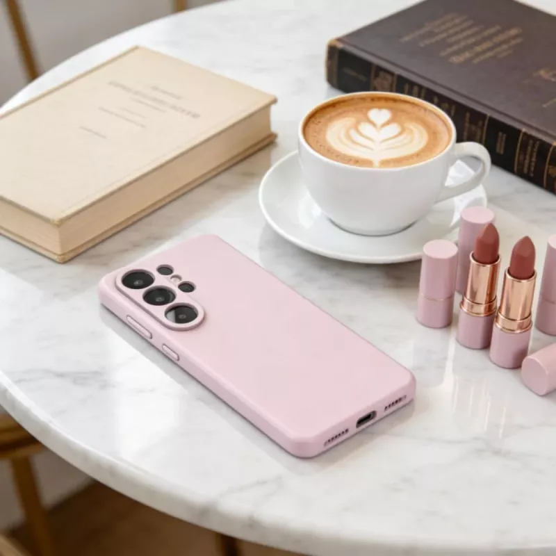 Tech-Protect Silicone MagSafe Case, skirta Samsung Galaxy S26 Ultra, Pink Pearl