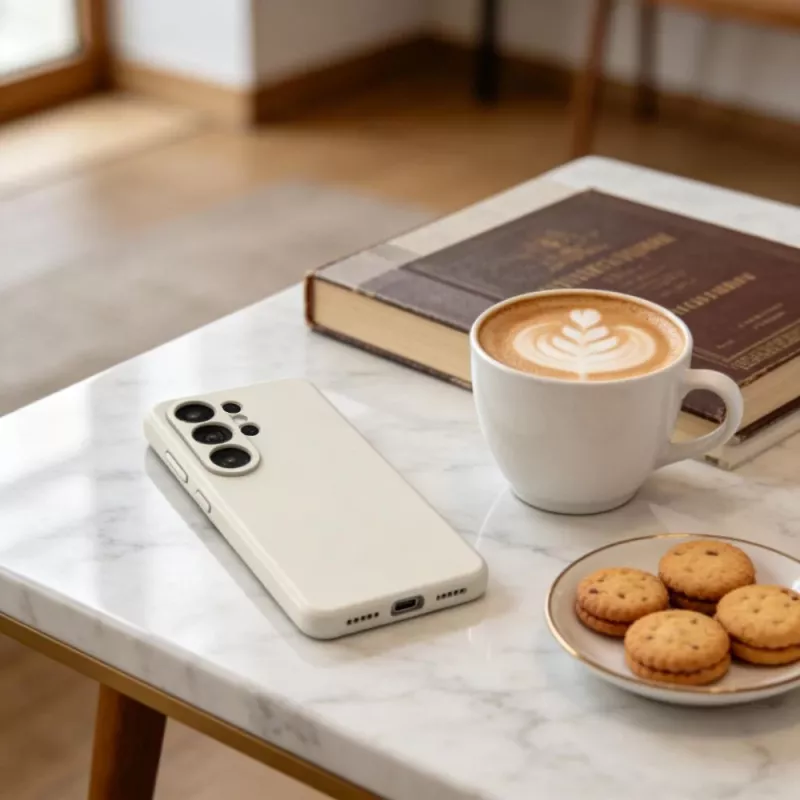 Tech-Protect Silicone MagSafe Case, skirta Samsung Galaxy S26 Ultra, Cosmic Latte