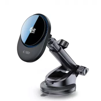 TECH-PROTECT V21 Magnetic MagSafe Dashboard & Vent Car Mount Wireless Charger 25W Qi2 Black