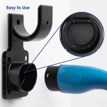 Akyga AK-SC-E15 Type 2 EV įkrovimo laido laikiklis sieninis – juodas
