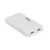 Akyga AK-CH-32 plonas GaN USB-C įkroviklis 65 W, 2 x USB-C PD, baltas