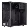 Akyga AK19BK Micro Tower kompiuterio korpusas, Micro ATX / Mini ITX, USB-C + USB 3.0 + 2x USB 2.0, be maitinimo bloko, juodas