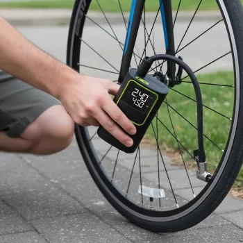 VAYOX VA0409 Nešiojamas Akumuliatorinis Oro Kompresorius 4000mAh 19mm Cilindras Skaitmeninis Padangų Pripūtėjas