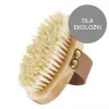 GLOV Dry Body Brush, kūno šepetys šveitimui ir masažui, natūralūs tampiko šereliai, bukmedžio rankena