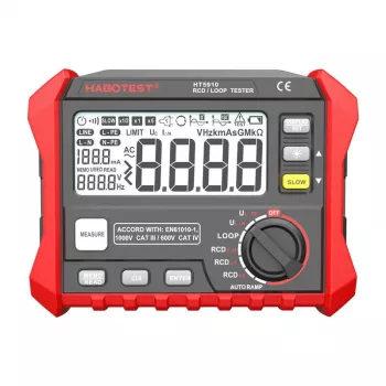 Skaitmeninis RCD ir kilpos varžos testeris Habotest HT5910