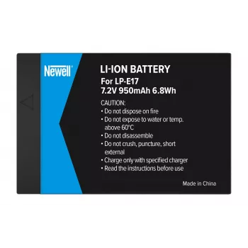 Newell NL1007 atsarginė baterija, skirta Canon LP-E17, 1040 mAh, 7,2 V Li-ion