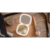 Humanas HS-PM01 Kosmetinis veidrodis su LED apšvietimu – rožinis