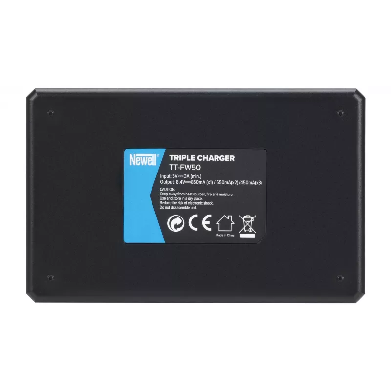 Newell TT-USB-C Triple-Channel Charger, skirtas Sony NP-FW50 akumuliatoriams