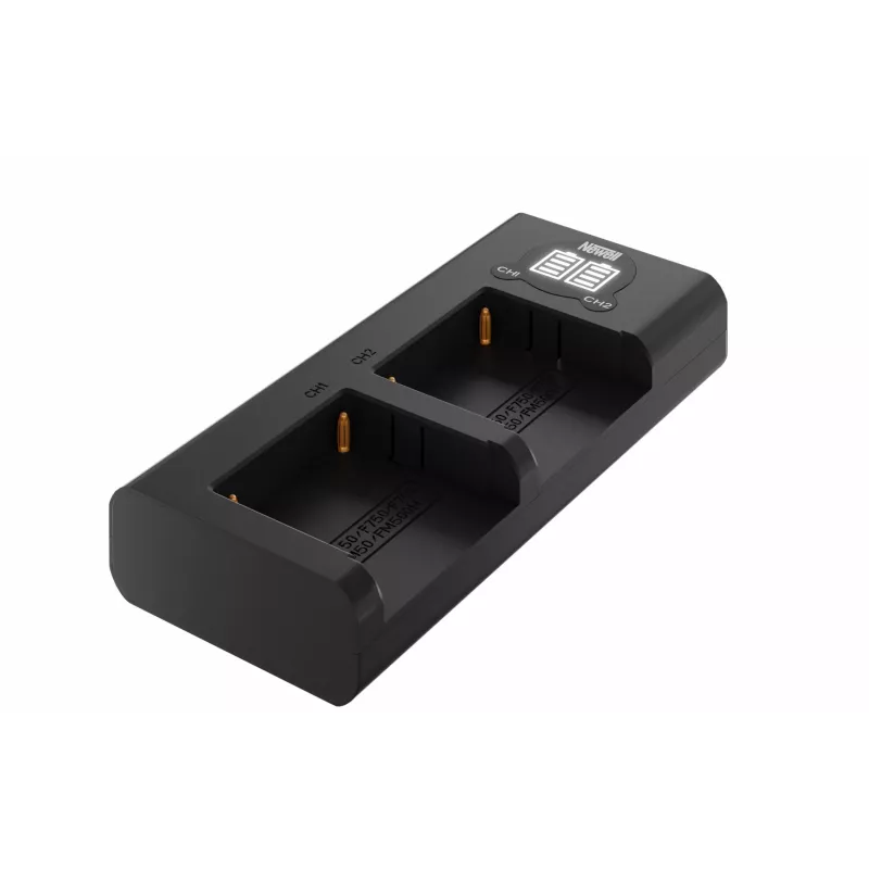 Newell DL-USB-C dviejų kanalų įkroviklio rinkinys su 2x NP-F570 baterijomis, skirtas Sony