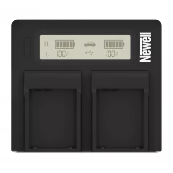 Newell Dual-Channel DC-LCD Battery Charger, skirta Panasonic VW-VBD29/VBD58/VBD78