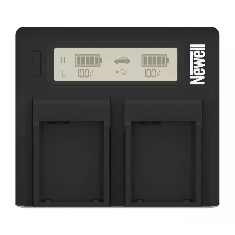 Newell Dual-Channel DC-LCD Battery Charger, skirta Panasonic VW-VBD29/VBD58/VBD78