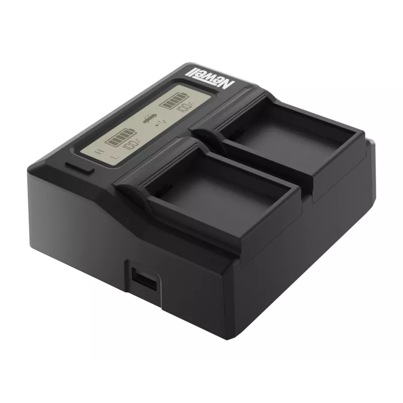 Newell Dual-Channel DC-LCD Battery Charger, skirta Panasonic VW-VBD29/VBD58/VBD78