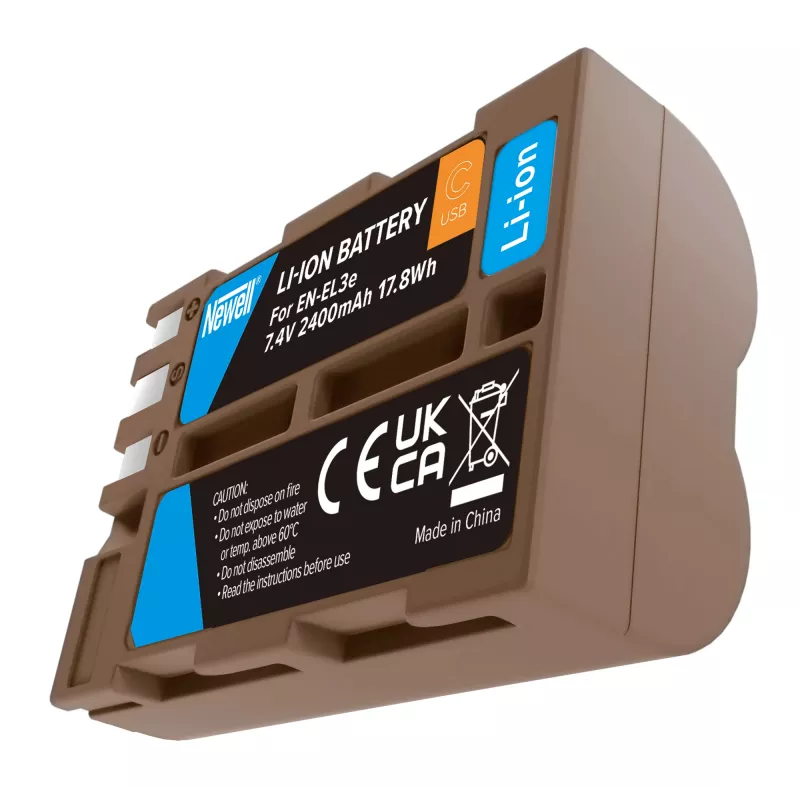 Newell Replacement Battery EN-EL3E USB-C, skirta Nikon