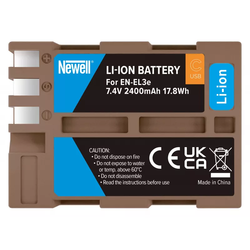 Newell Replacement Battery EN-EL3E USB-C, skirta Nikon