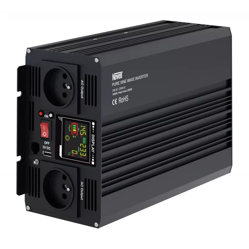 Newell Pure Sine Wave Power Inverter 24V DC to 230V AC 1000W