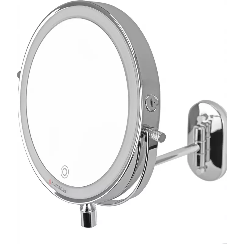 Humanas HS-BM01 LED veidrodis, sidabrinis