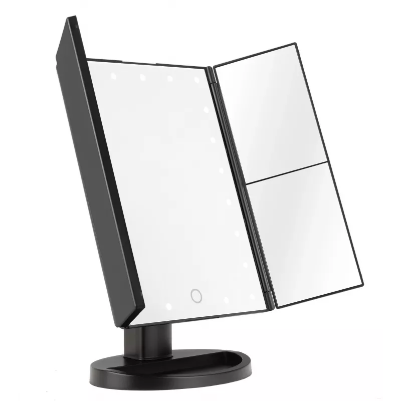 Humanas HS-ML04 LED makiažo veidrodis, juodas